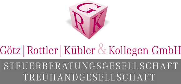 Logo: Götz | Rottler | Kübler & Kollegen GmbH Steuerberatungsgesellschaft • Treuhandgesellschaft, Steuerberater Donaueschingen