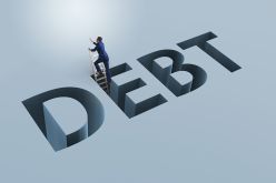 Foto: Schriftzug DEBT